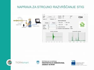 Naprava za razvrščanje lesa v trdnostne razrede