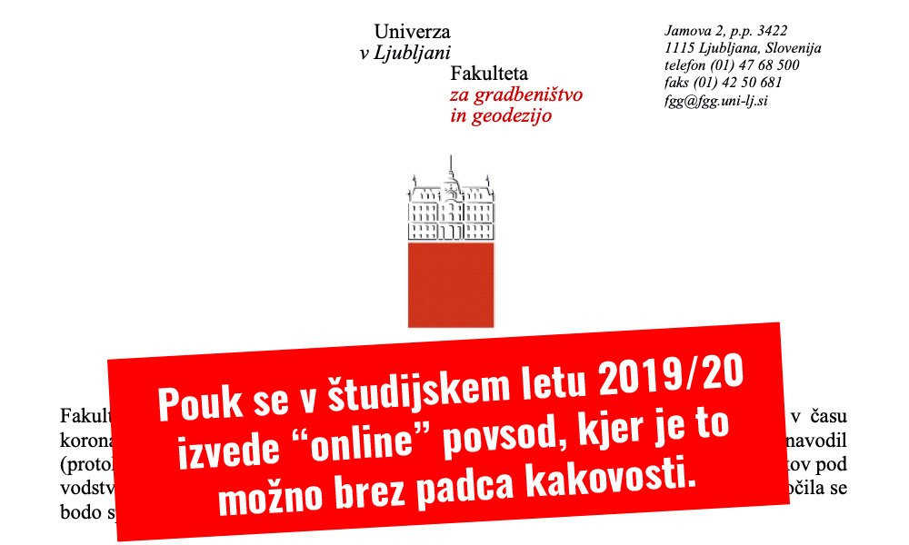 Sklep rektorja o ukrepih COVID-19 (z dne 14. maja)