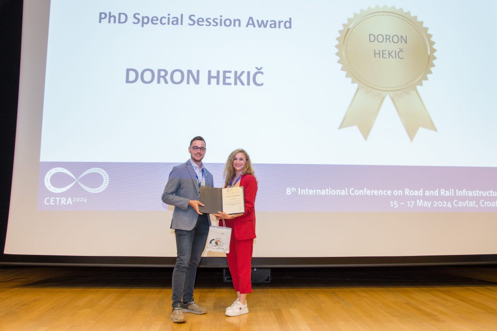 Doktorski študent Doron Hekič prejemnik prve nagrade na mednarodni konferenci CETRA 2024 (foto_arhiv CETRA)