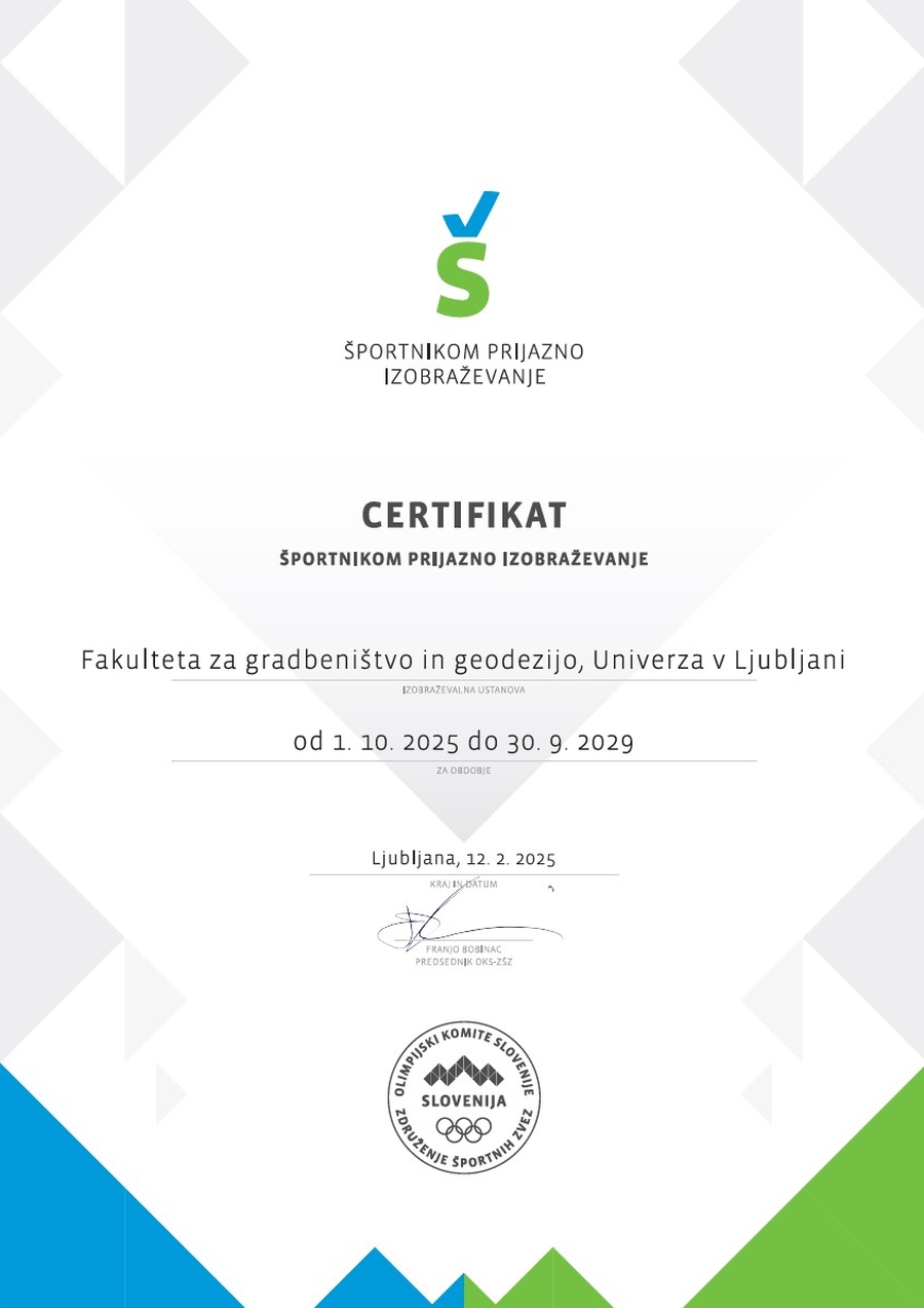 Certifikat Športnikom prijazno izobraževanje
