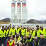 Študenti BIM A+ pred Betonarno 2.0 GIC GRADNJE