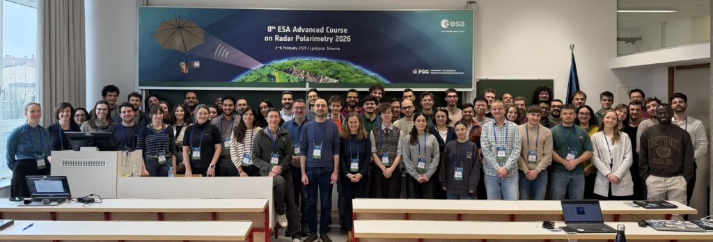 Udeleženci izobraževanja ESA 2026 na temo radarske polarimetrije (Vir: UL FGG).