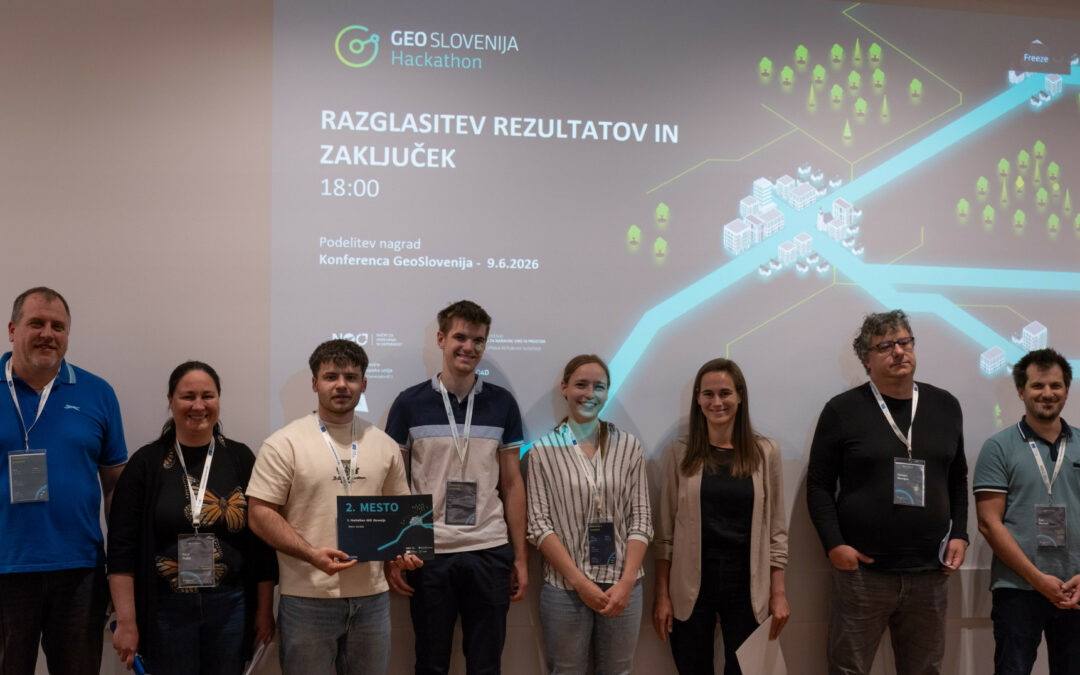 Študenti geodezije in geoinformatike osvojili 2. mesto na Hackathonu GEO Slovenija